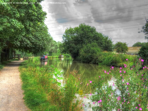 Serenity on the K A Canal Picture Board by Nicola Clark