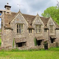 Buy canvas prints of The Majestic Old Wiltshire Almshouses by Nicola Clark