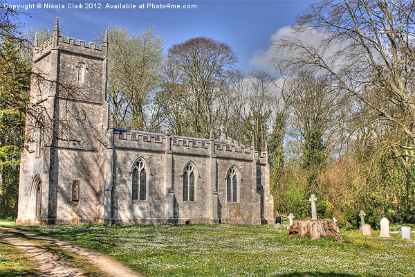 Country Church In Spring Picture Board by Nicola Clark