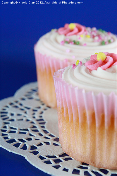 Pink Cupcakes Picture Board by Nicola Clark