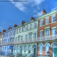 Buy canvas prints of Seafront Hotels by Nicola Clark