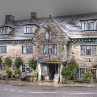Buy canvas prints of The Bankes Arms Hotel by Nicola Clark