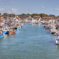 Buy canvas prints of Weymouth Old Harbour by Nicola Clark