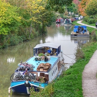 Buy canvas prints of A Walk Along The Towpath by Nicola Clark
