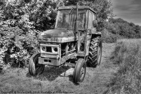 Leyland Farm Tractor Picture Board by Nicola Clark