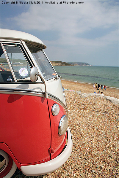 VW Camper Van Picture Board by Nicola Clark