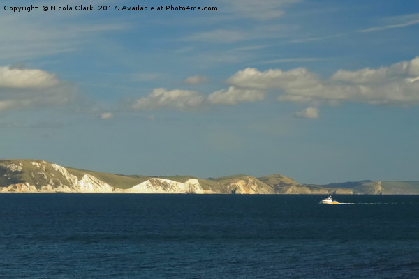 The White Cliffs Of Dorset Picture Board by Nicola Clark