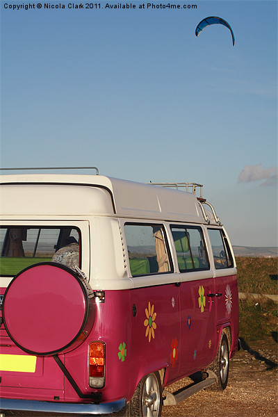 VW Campervan Picture Board by Nicola Clark