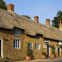 Buy canvas prints of Thatched Cottages by Nicola Clark