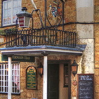 Buy canvas prints of The Ilchester Arms Hotel by Nicola Clark