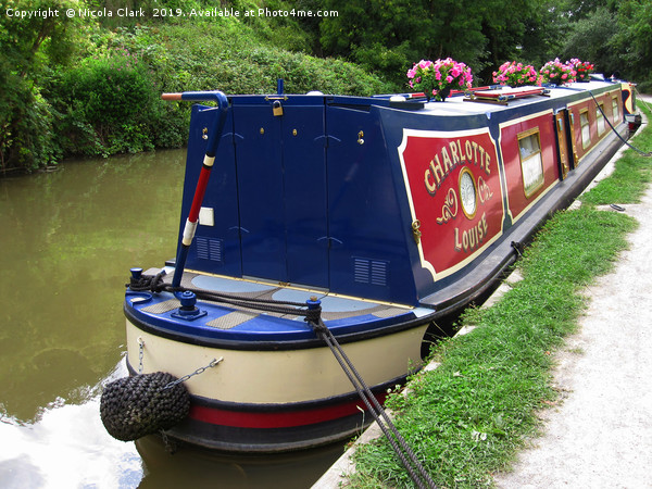 Narrowboat Picture Board by Nicola Clark