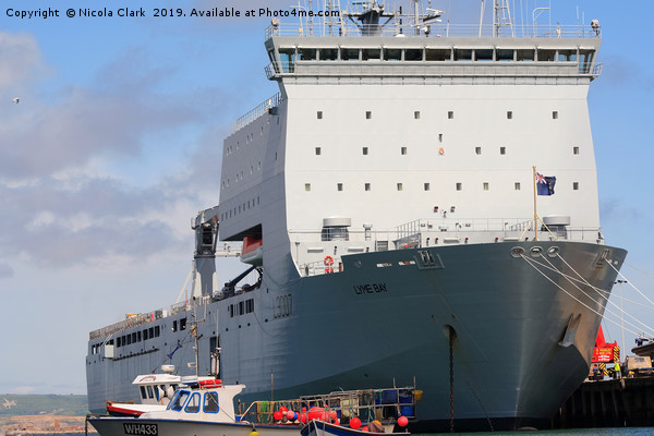 RFA Lyme Bay Picture Board by Nicola Clark