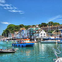 Buy canvas prints of The Harbour In Summer by Nicola Clark