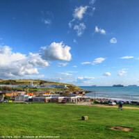 Buy canvas prints of Bowleaze Cove and Ships by Nicola Clark