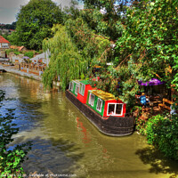 Buy canvas prints of Summer Along The Canal by Nicola Clark