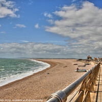 Buy canvas prints of Chesil Cove by Nicola Clark