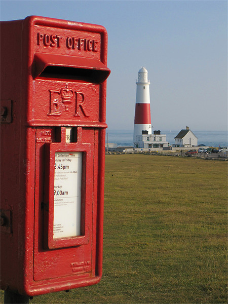 Red Post Box Picture Board by Nicola Clark