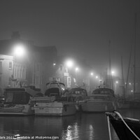 Buy canvas prints of Fog In The Harbour by Nicola Clark