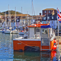 Buy canvas prints of The Harbour In October by Nicola Clark