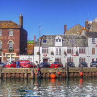 Buy canvas prints of Serenity on Weymouth Harbour by Nicola Clark
