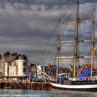 Buy canvas prints of Majestic Pelican of London Tall Ship by Nicola Clark