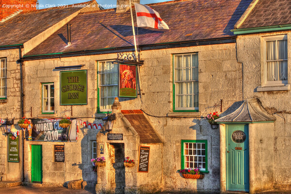 Historic Charm at The George Inn Picture Board by Nicola Clark