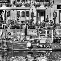 Buy canvas prints of Serenity at Weymouth Harbour by Nicola Clark