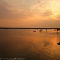 Buy canvas prints of Serene Sunset on the Fleet by Nicola Clark