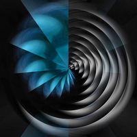 Buy canvas prints of  Black Hole (blue) by Nicola Hawkes