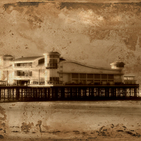 Buy canvas prints of The Grand Pier by Christine Lake