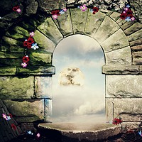 Buy canvas prints of Through The Archway by Christine Lake