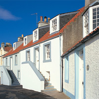 Buy canvas prints of Pitenweem Cottages by Derek Wallace