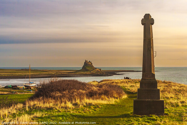 Holy Island Lindisfarne Picture Board by David Lewins (LRPS)