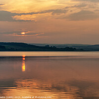 Buy canvas prints of A sunset over Derwent Reservoir in Northumberland by David Lewins (LRPS)
