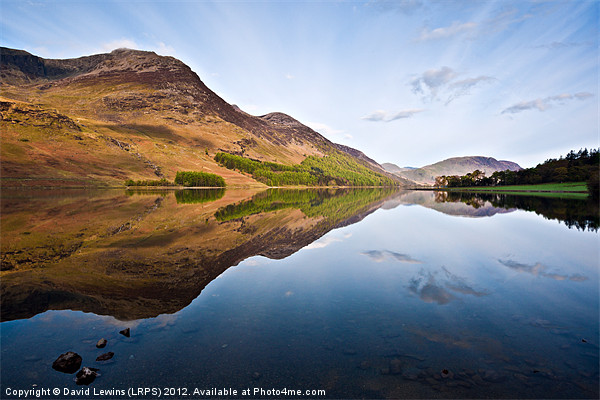 Buttermere Reflections Picture Board by David Lewins (LRPS)