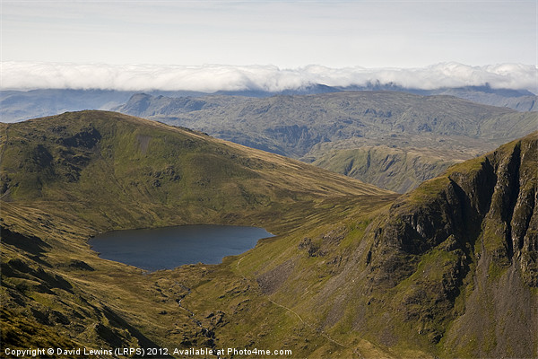 Grisedale Tarn, Cumbria Picture Board by David Lewins (LRPS)