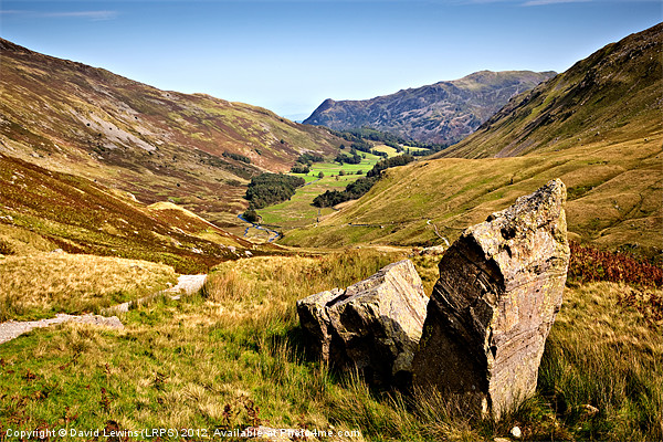 Grisedale Valley Cumbria Picture Board by David Lewins (LRPS)