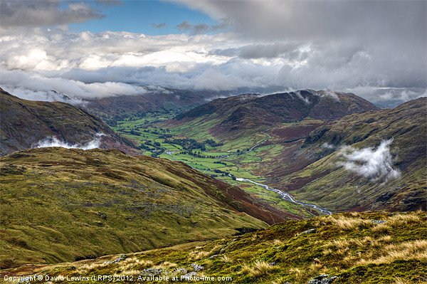 Great Langdale Valley - Cumbria Picture Board by David Lewins (LRPS)