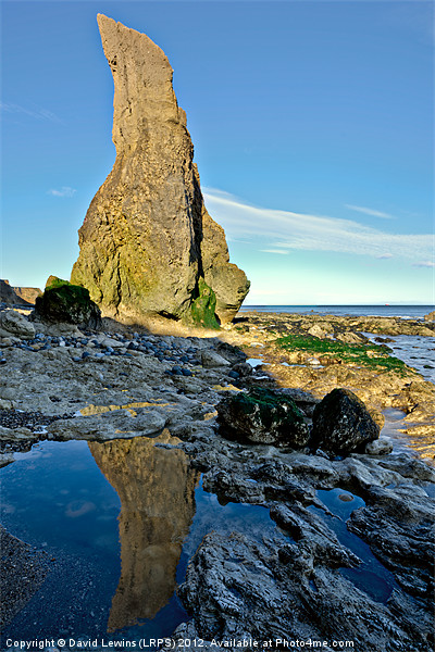Sea Stack Reflection Picture Board by David Lewins (LRPS)