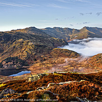 Buy canvas prints of Blea Tarn & Great Langdale by David Lewins (LRPS)