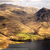 Buy canvas prints of Yewbarrow - Wast Water by David Lewins (LRPS)