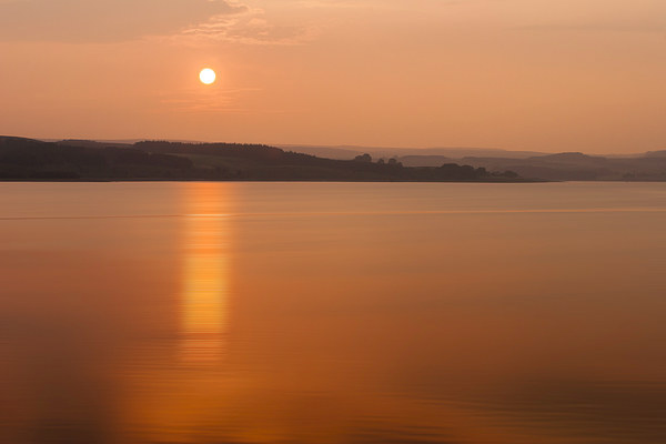 Sunset Derwent Reservoir Picture Board by David Lewins (LRPS)