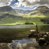 Buy canvas prints of High Crag & High Stile by David Lewins (LRPS)