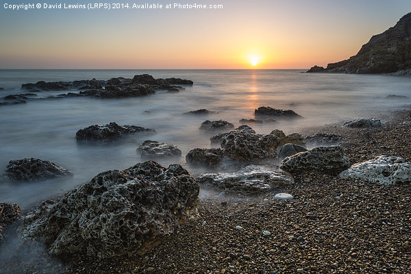 Sunrise Blast Beach Seaham Picture Board by David Lewins (LRPS)