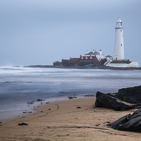 Buy canvas prints of St Marys Lighthouse by David Lewins (LRPS)
