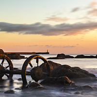 Buy canvas prints of Old Wheels - Seaham by David Lewins (LRPS)