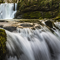 Buy canvas prints of Janet's Foss Waterfall by David Lewins (LRPS)