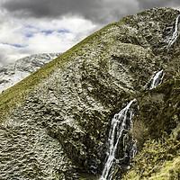 Buy canvas prints of Cautley Spout Waterfall by David Lewins (LRPS)