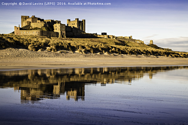 Bamburgh Castle Picture Board by David Lewins (LRPS)