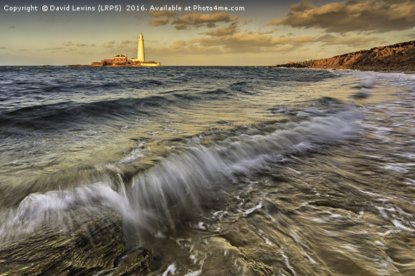 St Mary's Lighthouse Picture Board by David Lewins (LRPS)